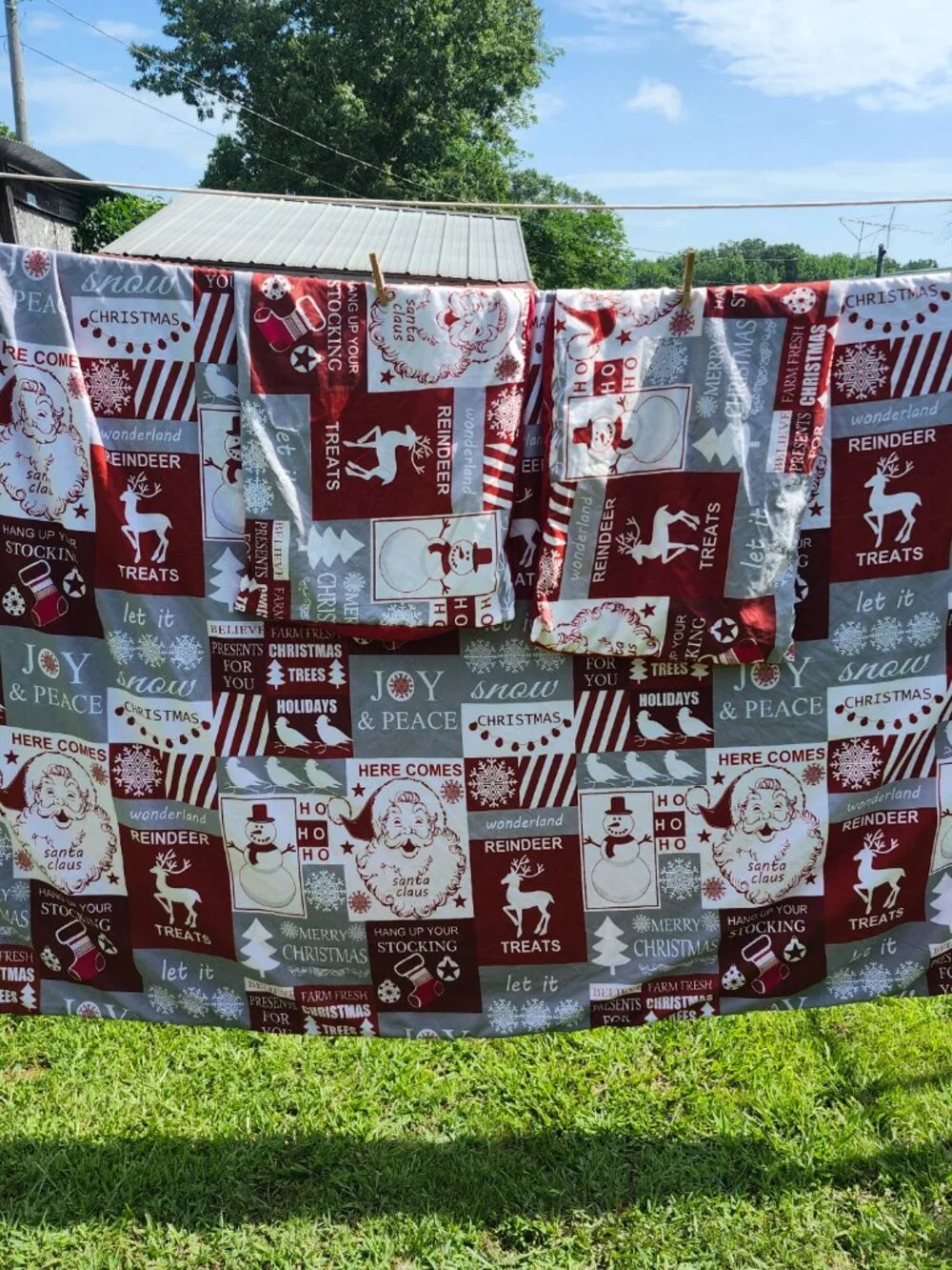 Christmas duvet cover with matching pillow cases 96